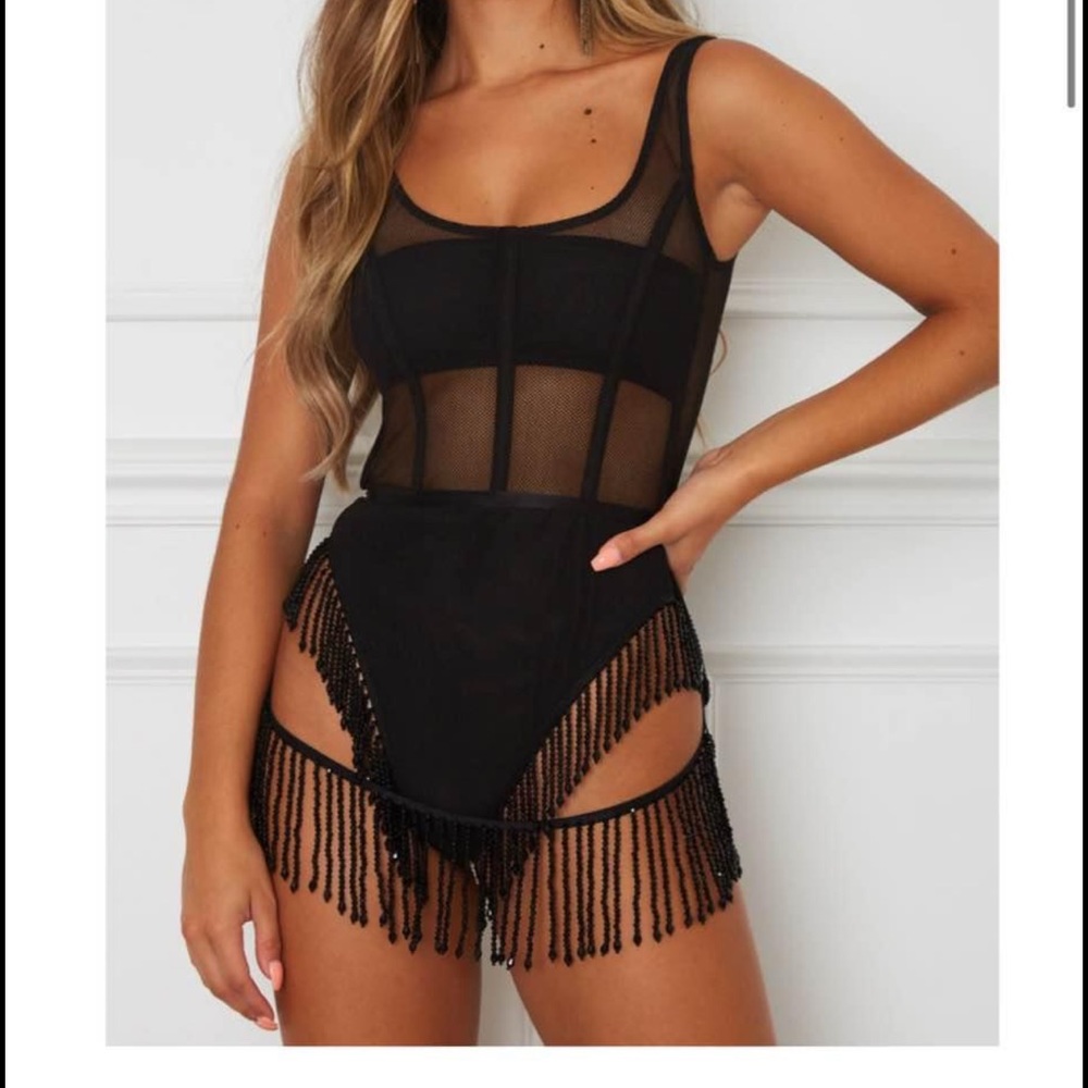 Fringe Bodysuit Set